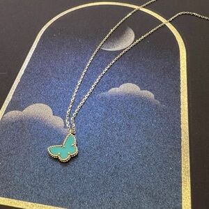 Van Cleef & Arpels Turquoise Butterfly Necklace